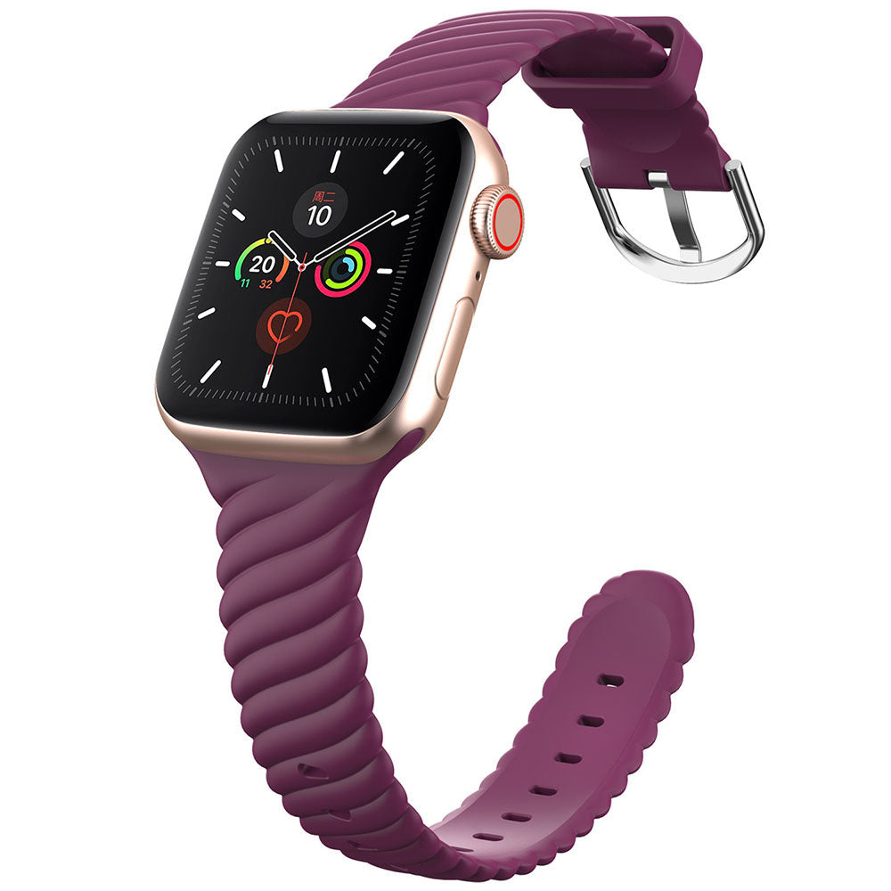 Silikonarmband „Rainbow Twist” für Apple Watch
