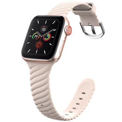 Silikonarmband „Rainbow Twist” für Apple Watch