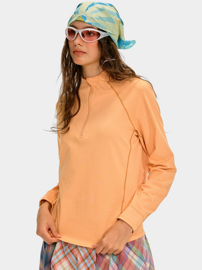 Caveflare - Damen UPF50+ Stehkragen Langarm Sweatshirt