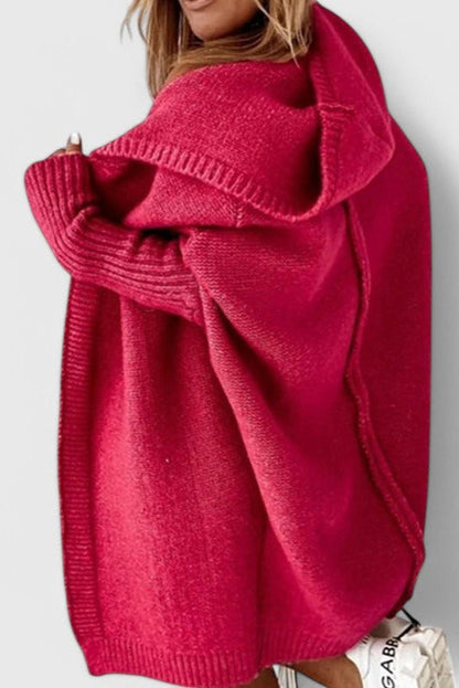 Lovisa Übergroßer Strickcardigan mit Kapuze