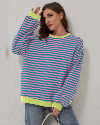 ROXANNE™ – Gestreiftes Oversized-Sweatshirt
