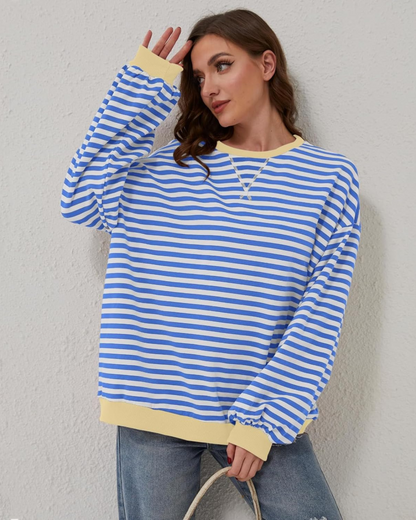 ROXANNE™ - Gestreifter Oversized Sweatshirt