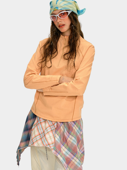 Caveflare - Damen UPF50+ Stehkragen Langarm Sweatshirt