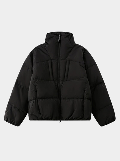 CougarStep - 95% weiße Gänsedaunen Jacke mit dreifacher Schutzfunktion und Stehkragen