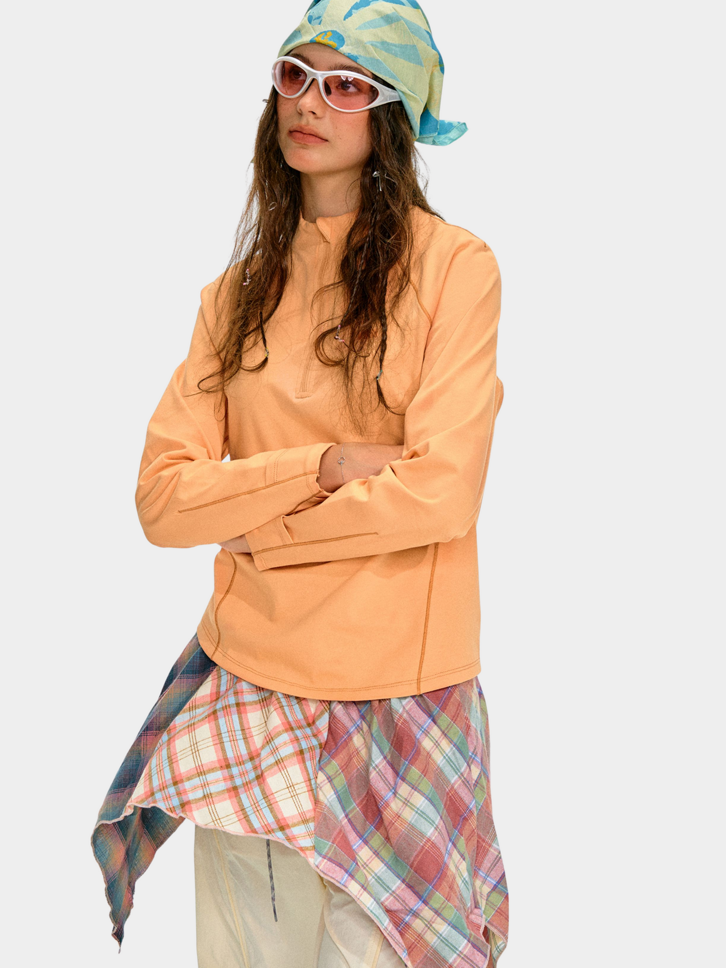 Caveflare - Damen UPF50+ Stehkragen Langarm Sweatshirt