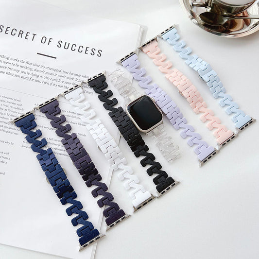 Z-förmiges Lederarmband für Apple Watch