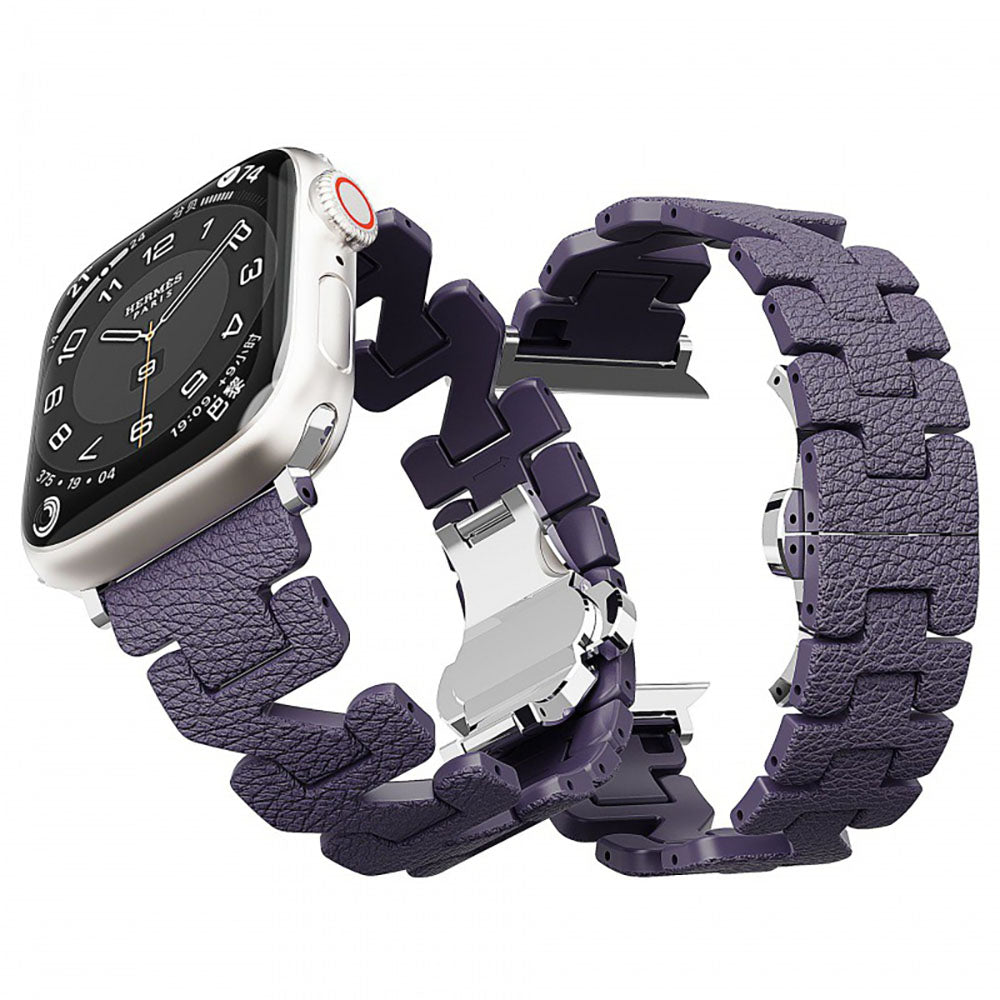 Z-förmiges Lederarmband für Apple Watch
