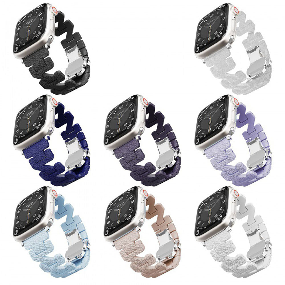 Z-förmiges Lederarmband für Apple Watch