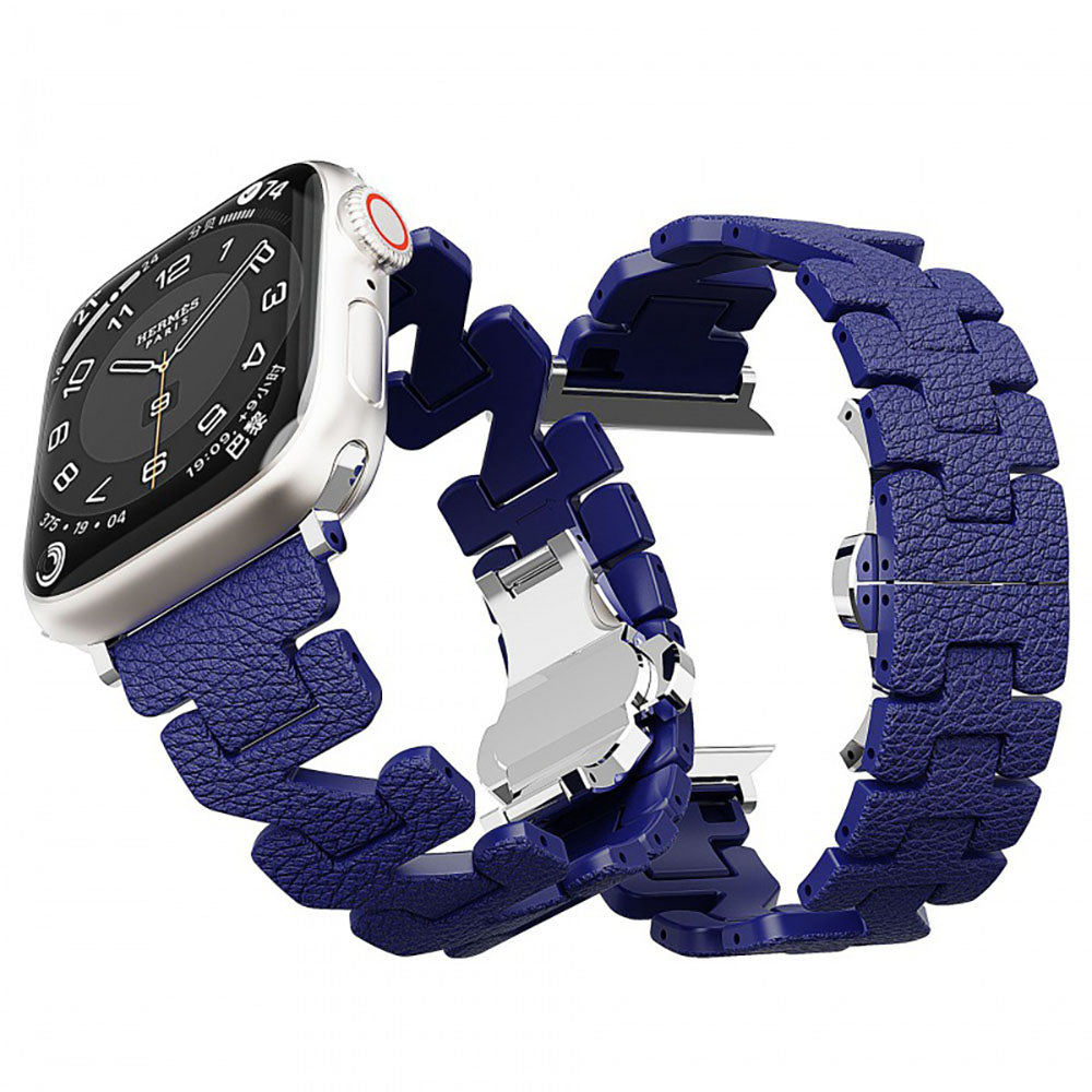 Z-förmiges Lederarmband für Apple Watch
