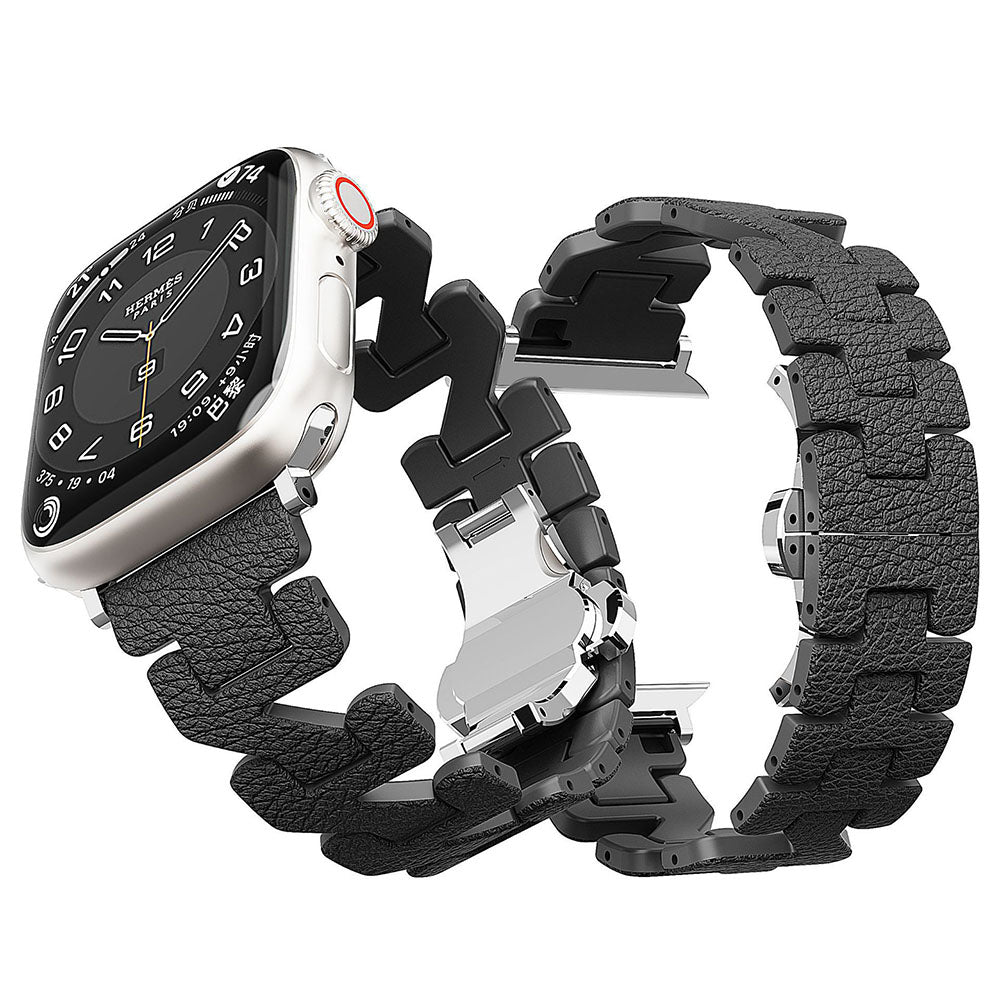 Z-förmiges Lederarmband für Apple Watch