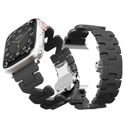 Z-förmiges Lederarmband für Apple Watch