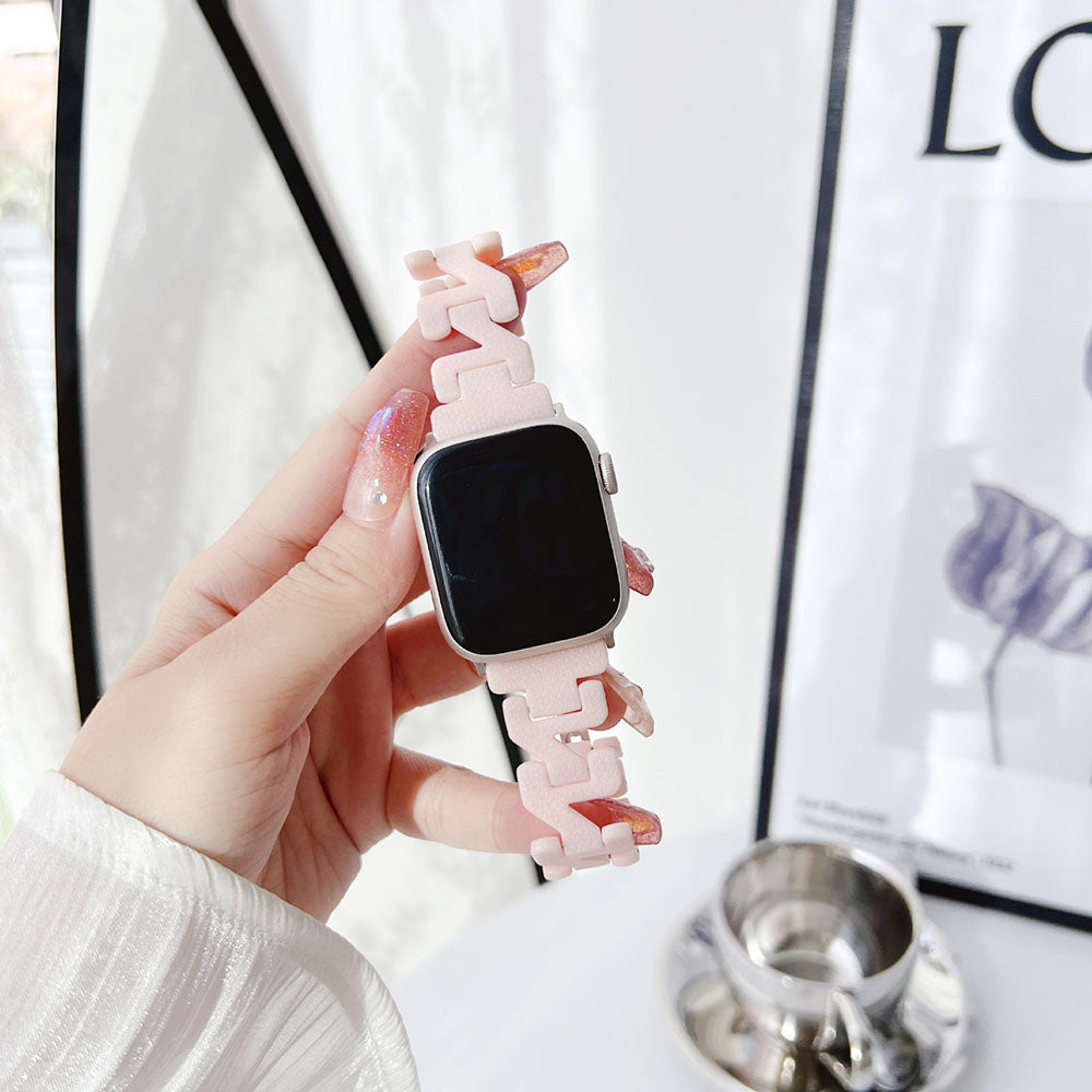 Z-förmiges Lederarmband für Apple Watch