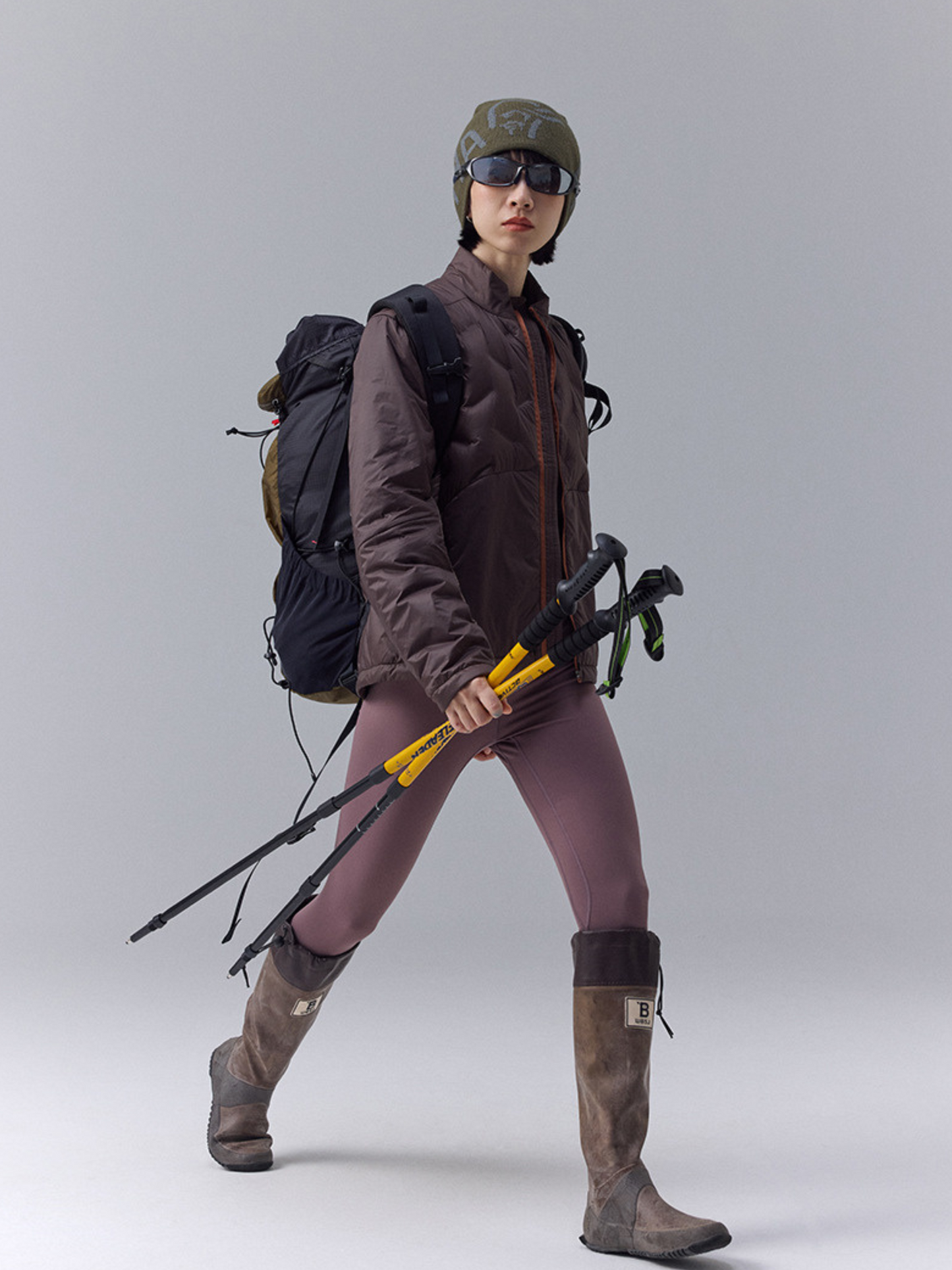 DryBench - Gesplitteter Kragen Outdoor Daunenjacke