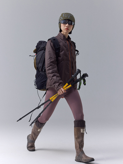 DryBench - Gesplitteter Kragen Outdoor Daunenjacke