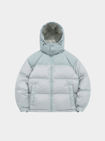 BluffPeak - Unisex Abnehmbare Kapuze Wasserabweisende Entendaunenjacke