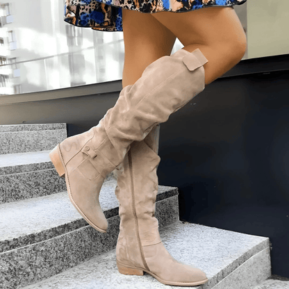Madeleine | Knielange Wildlederstiefel