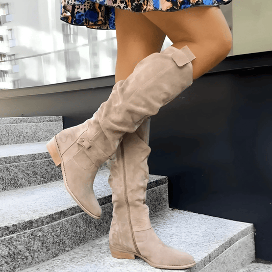 Madeleine | Knielange Wildlederstiefel