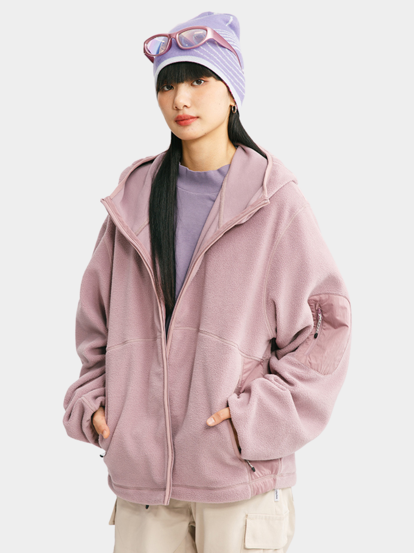 BearBoard - Unisex Warme Fleece Kapuzenjacke