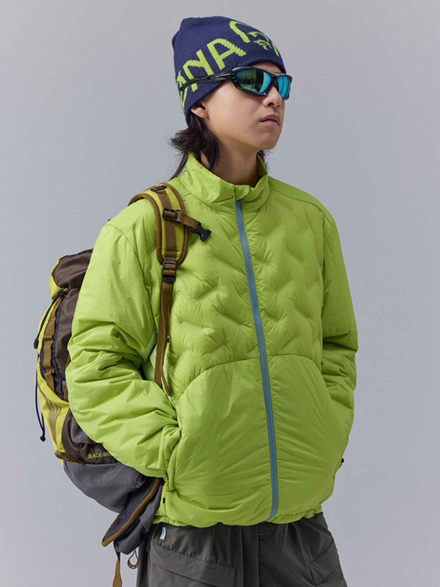 DryBench - Gesplitteter Kragen Outdoor Daunenjacke