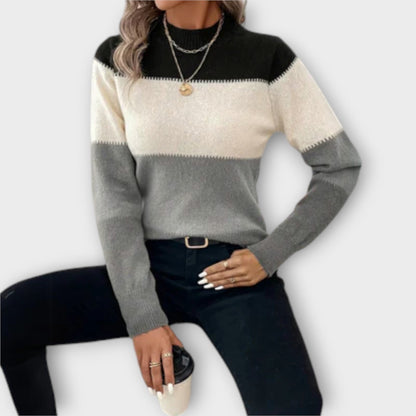 Mia | Stylischer Streifenpullover