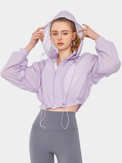 MesaCrate - Damen Leichte Atmungsaktive Taillierbare Jacke