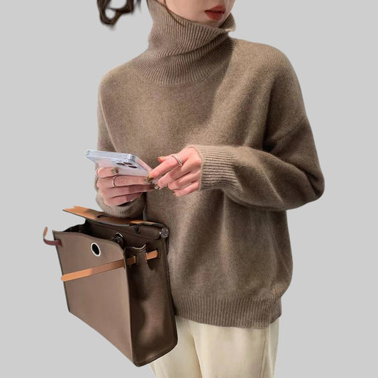 ADÉLA | KASCHMIR-ROLLKRAGEN-PULLOVER