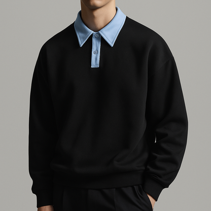 CHARLES COLLAR SWEATER