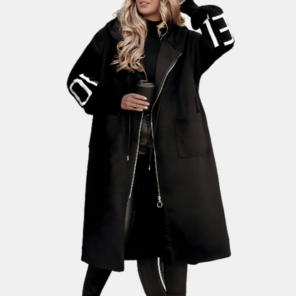 Elegante Ophelia Lange Windbreaker-Jacke – Stilvoll & Wetterfest