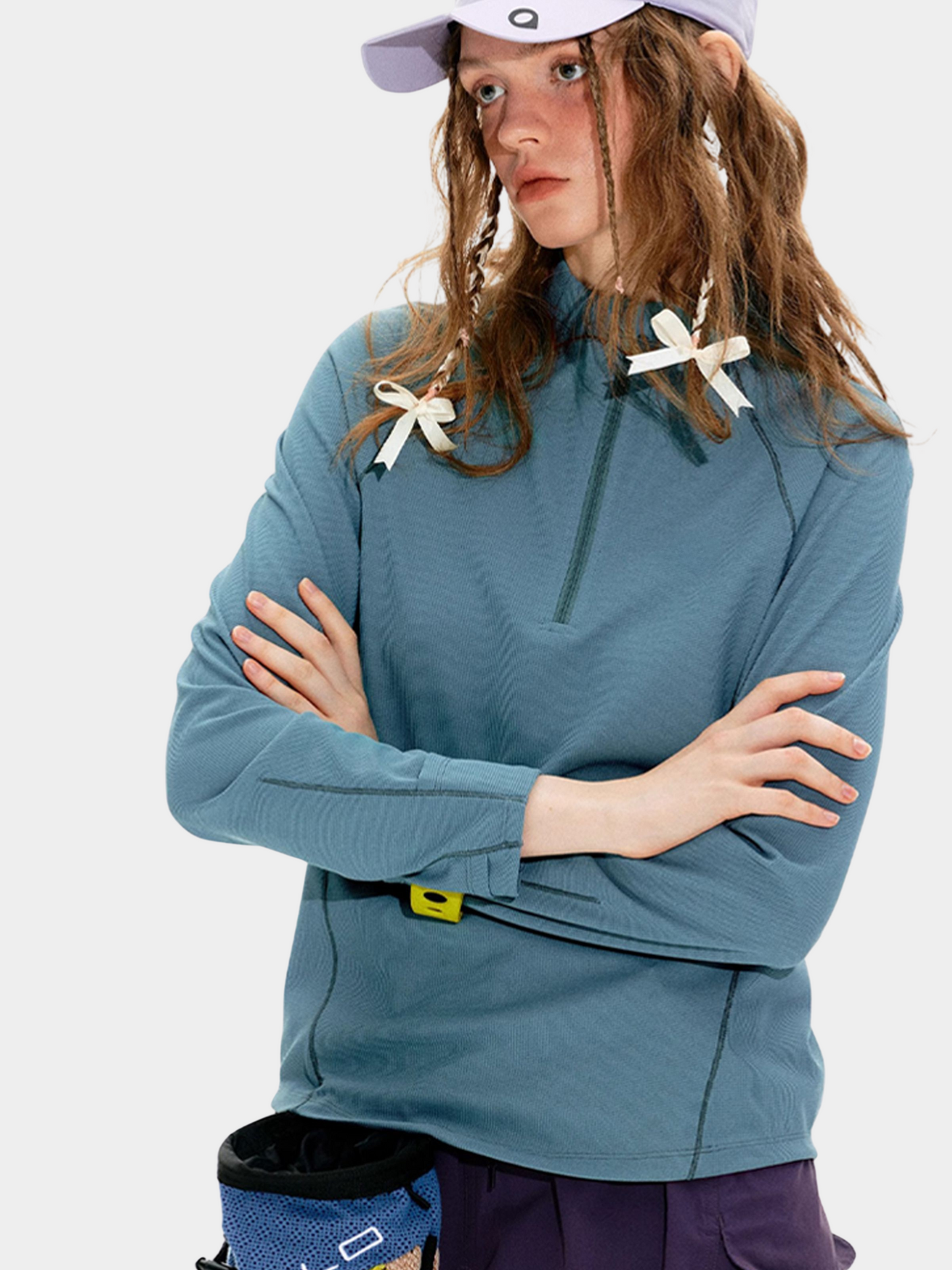 Caveflare - Damen UPF50+ Stehkragen Langarm Sweatshirt