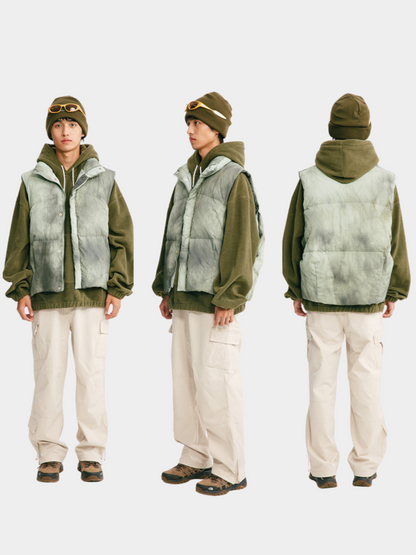 BluffTop - Unisex 90% Weiße Entendaunen Handgefärbte Wasserfeste Daunenweste