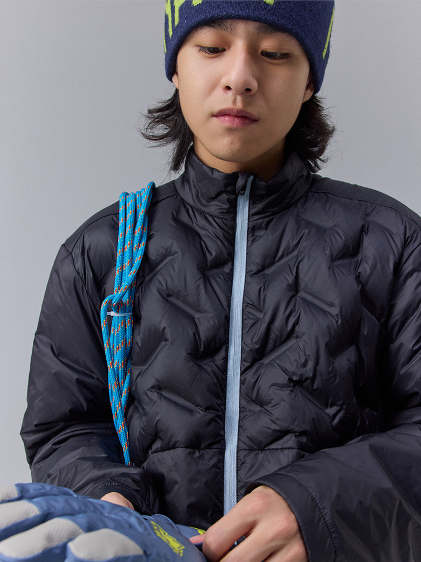 DryBench - Gesplitteter Kragen Outdoor Daunenjacke