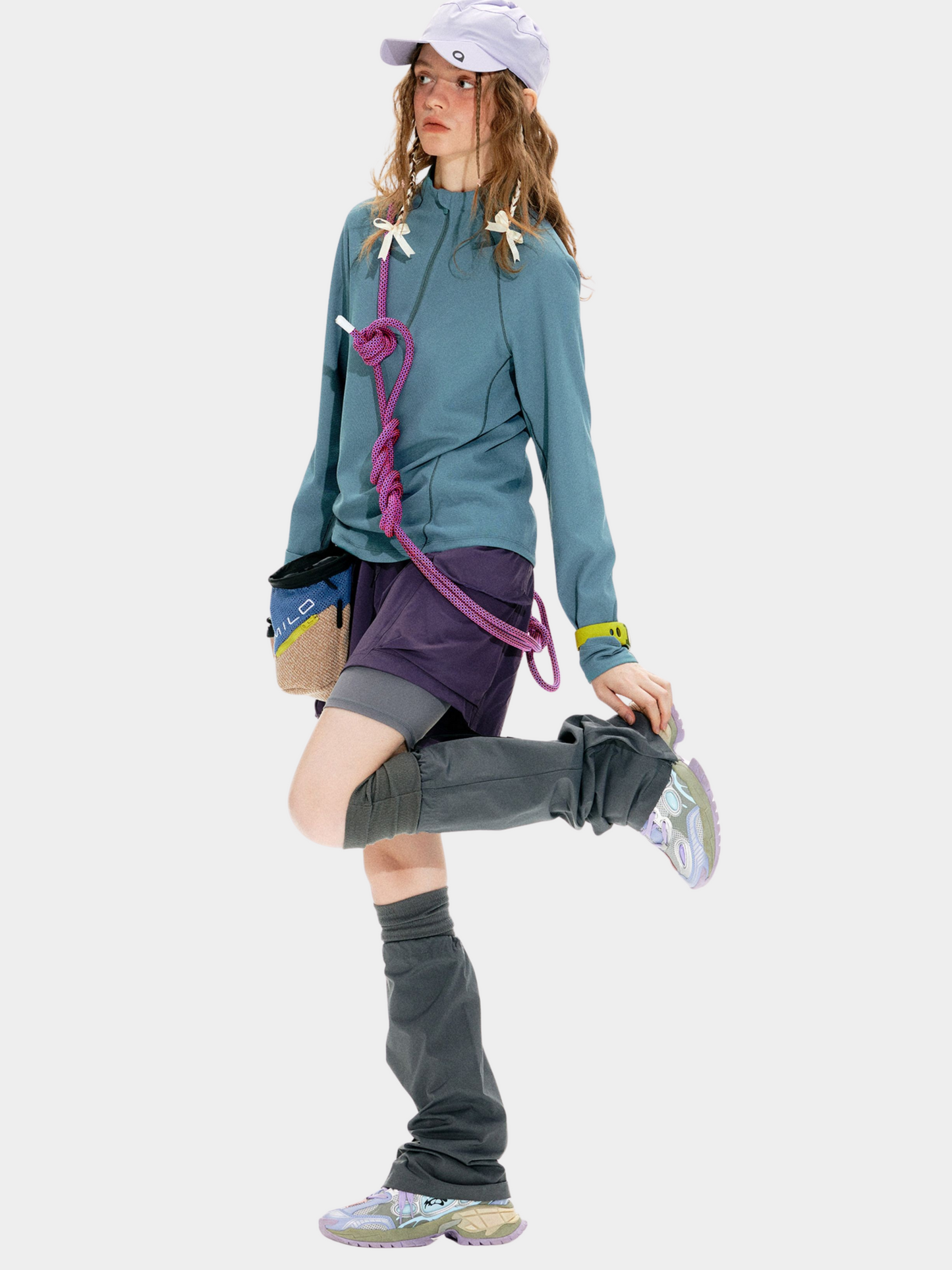 Caveflare - Damen UPF50+ Stehkragen Langarm Sweatshirt