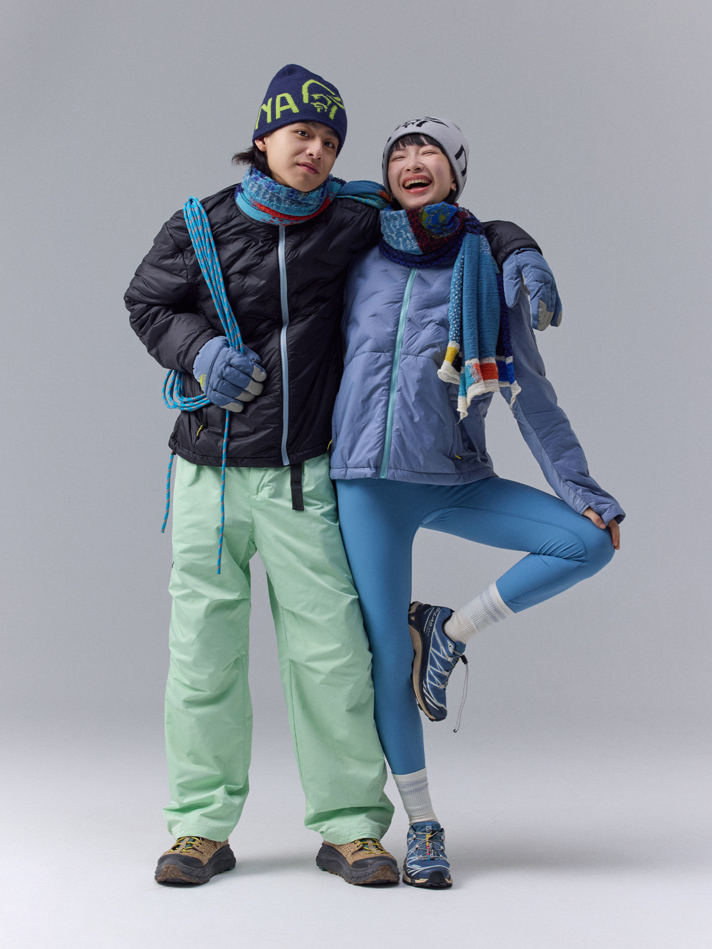 DryBench - Gesplitteter Kragen Outdoor Daunenjacke