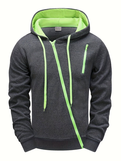 Hendro – Lässiger Langarm-Hoodie mit Reißverschluss