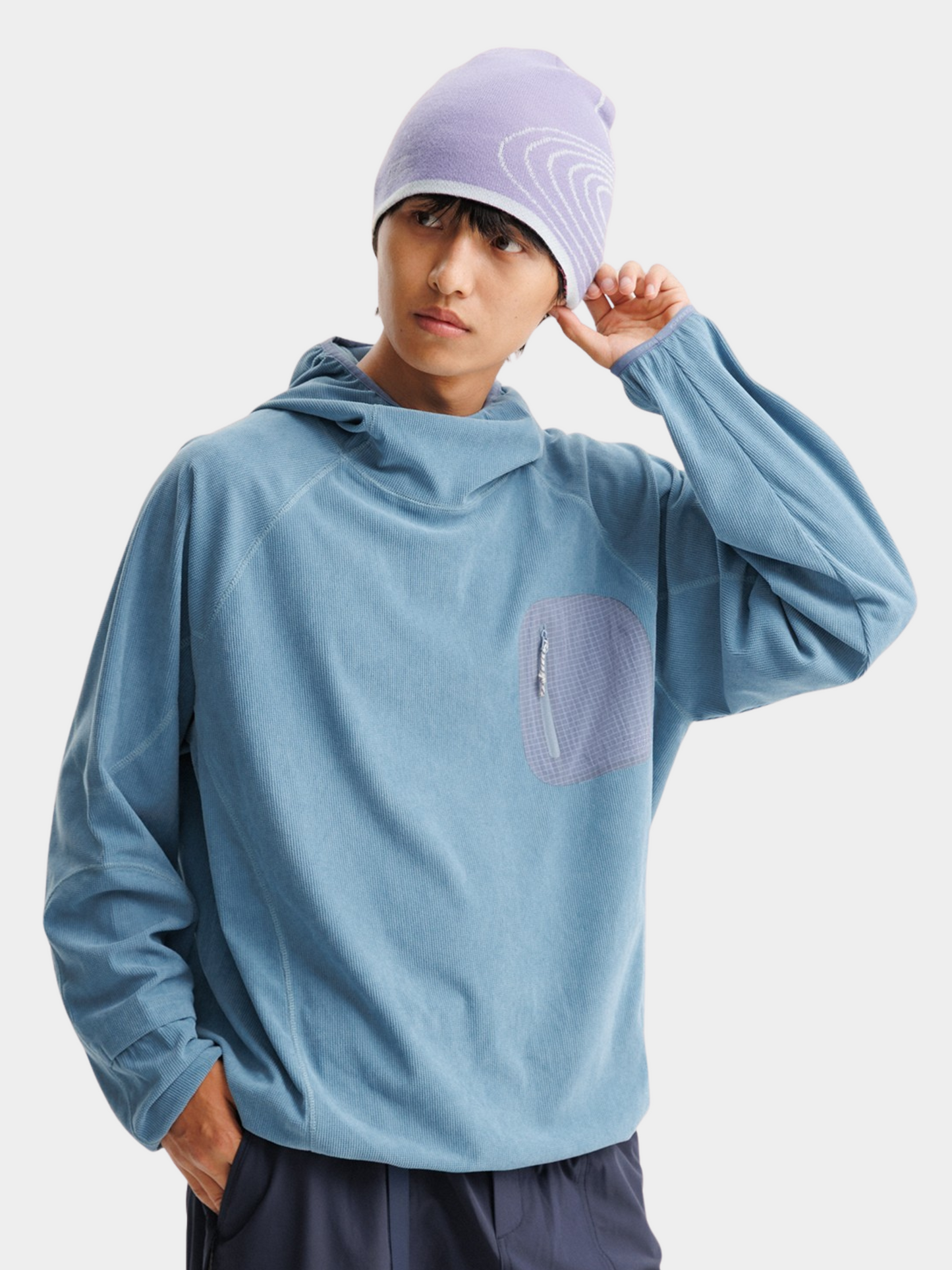 Crag - Unisex Feuchtigkeitsableitender Hoher Kragen Hoodie Basisschicht