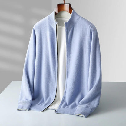 Corvino Kaschmir-Zip-Cardigan