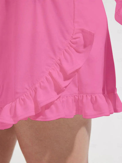 Mehr als Basic 17 Zoll Hohe Taille Rüschenshorts UPF50+
