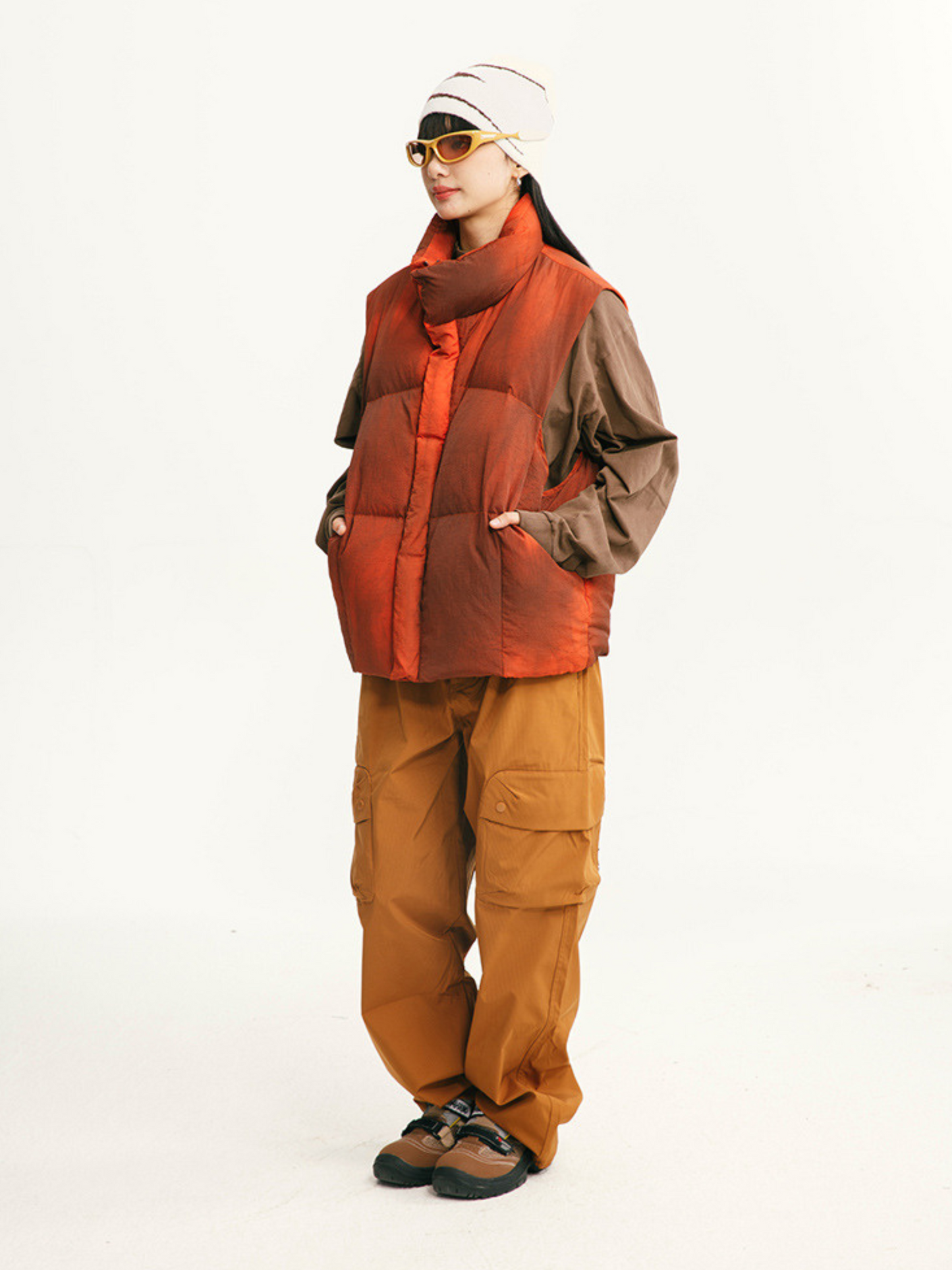 BluffTop - Unisex 90% Weiße Entendaunen Handgefärbte Wasserfeste Daunenweste