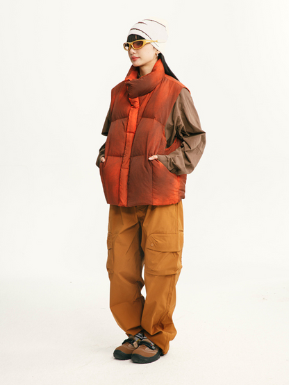 BluffTop - Unisex 90% Weiße Entendaunen Handgefärbte Wasserfeste Daunenweste