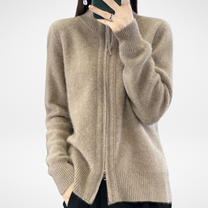 ELYRA™ | Strickjacke mit Reißverschluss