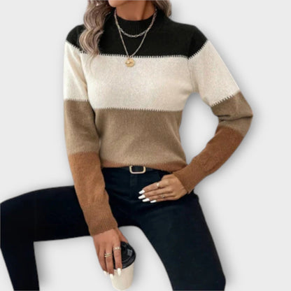 Mia | Stylischer Streifenpullover
