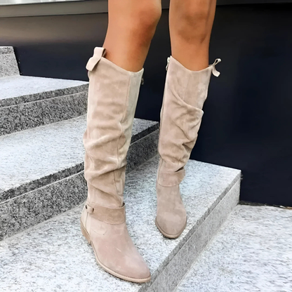 Madeleine | Knielange Wildlederstiefel