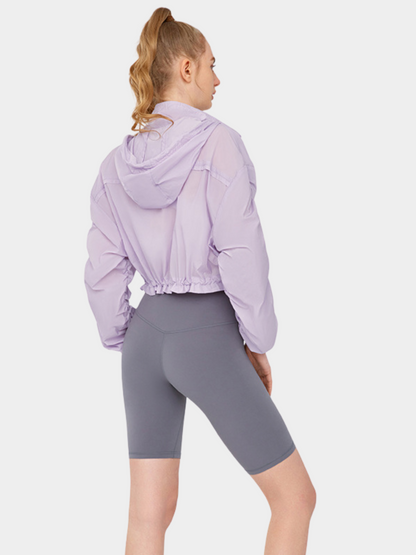 MesaCrate - Damen Leichte Atmungsaktive Taillierbare Jacke