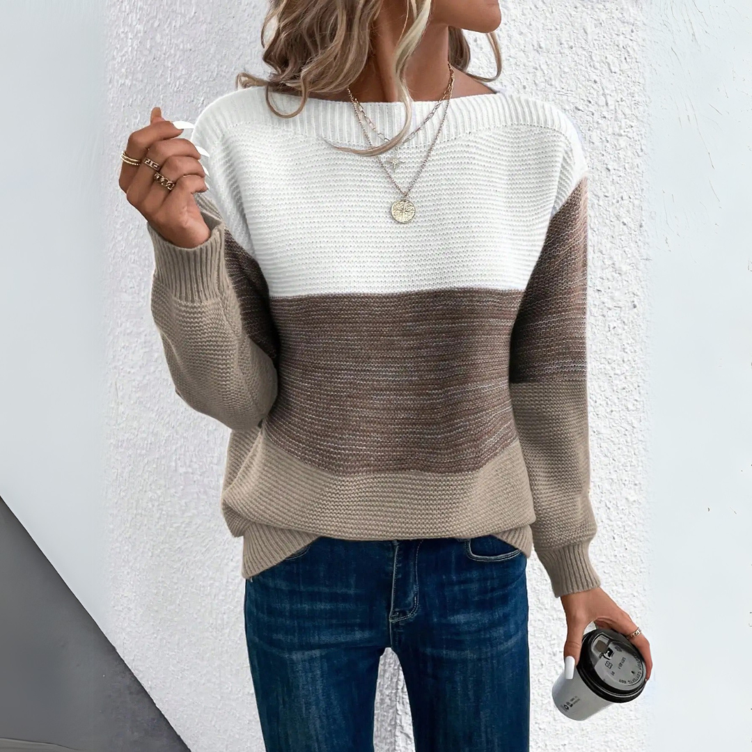 Raffaella™ | Eleganter Patchwork-Pullover