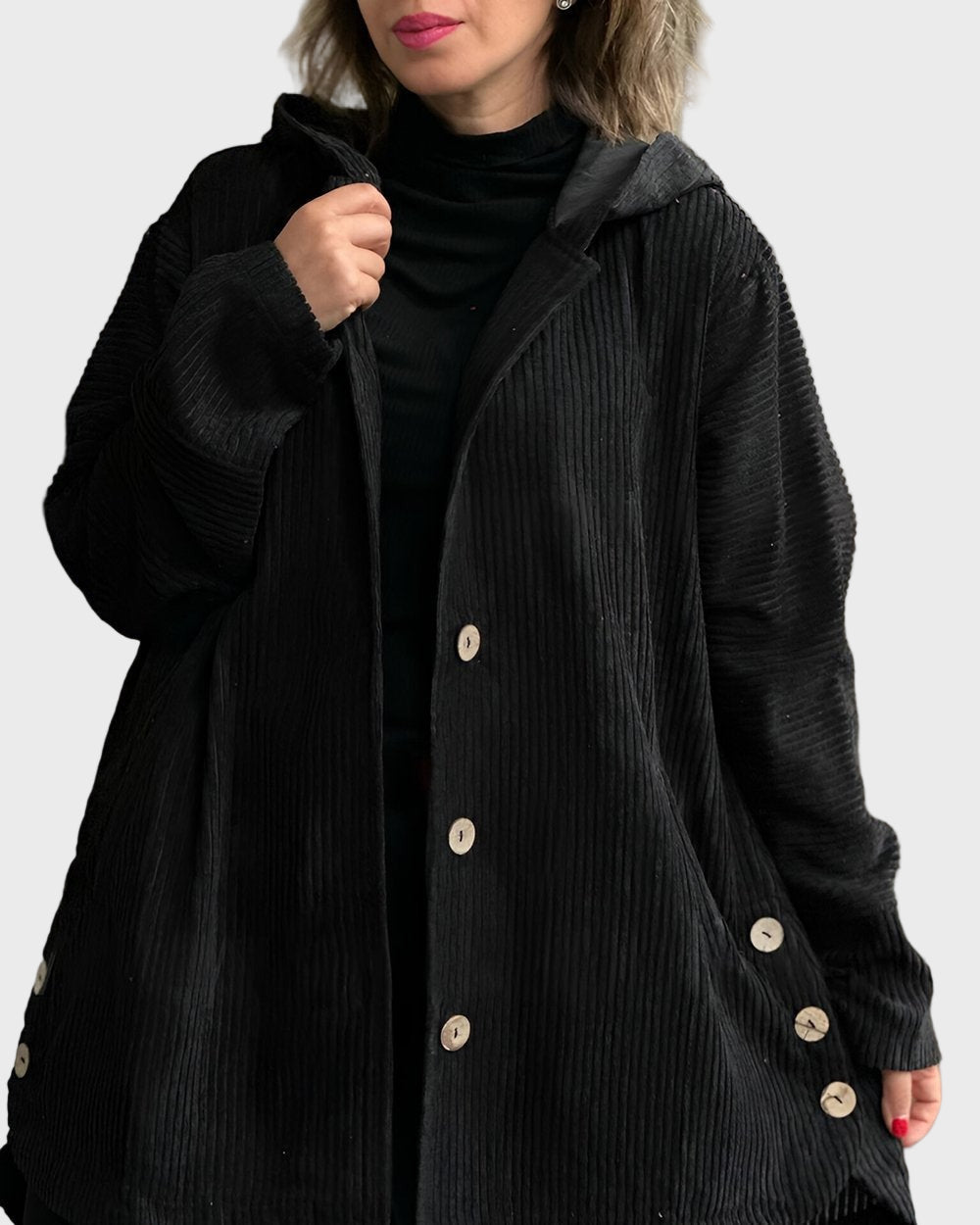 Alice - Cord-Jacke mit Kapuze