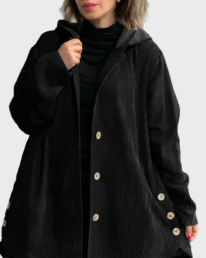 Alice - Cord-Jacke mit Kapuze