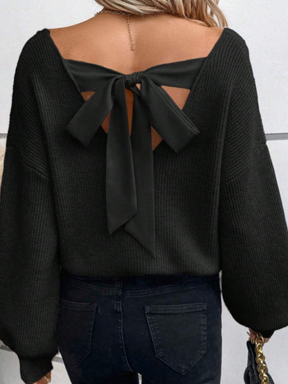 Rückenbogen Strickpullover