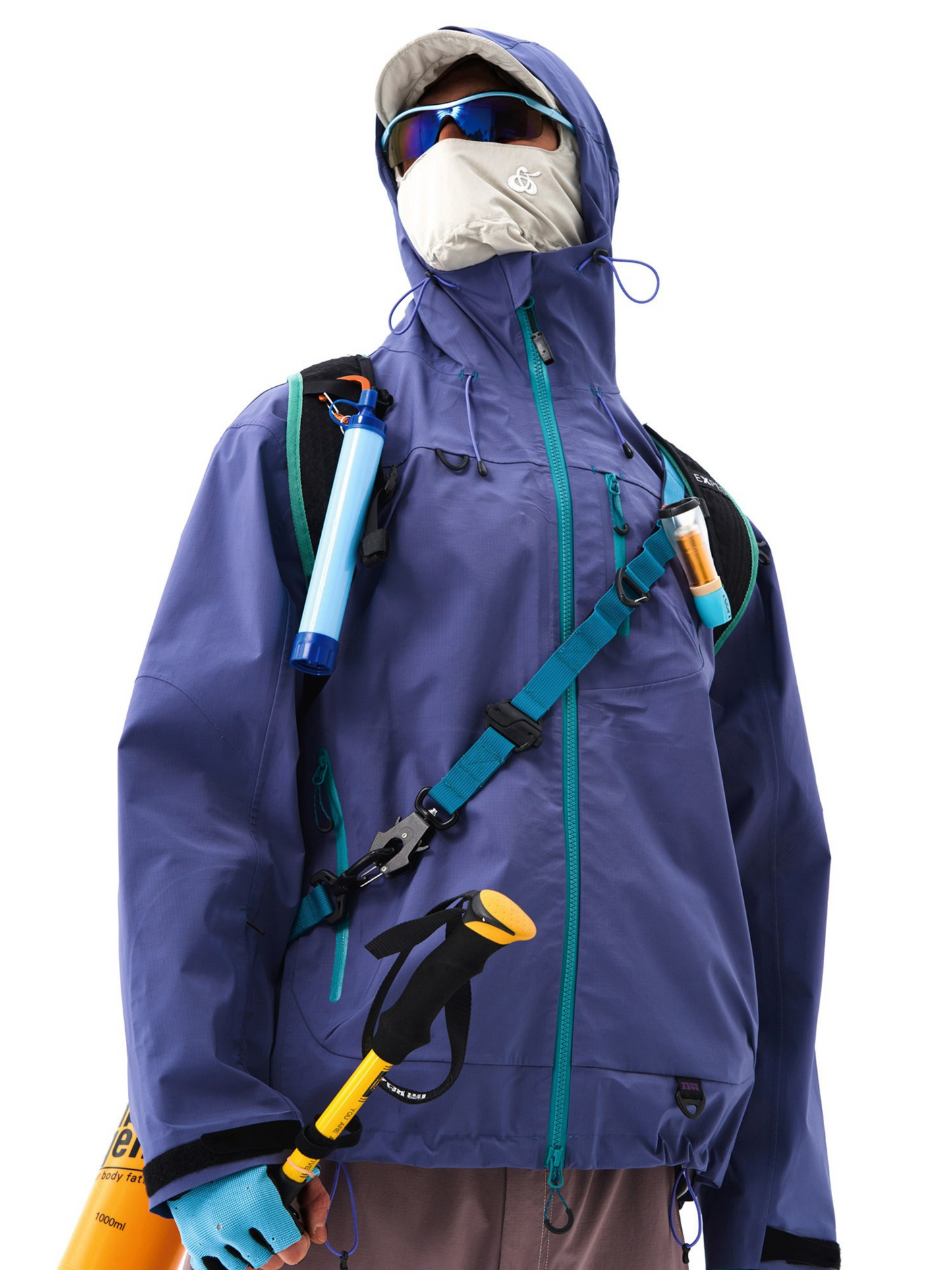 CampFlask - Unisex 3-Lagen Wasserdichte Hartschalenjacke