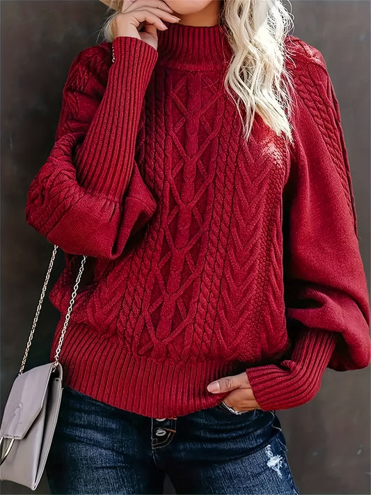Linnea™ | Eleganter Pullover mit Zopfmuster