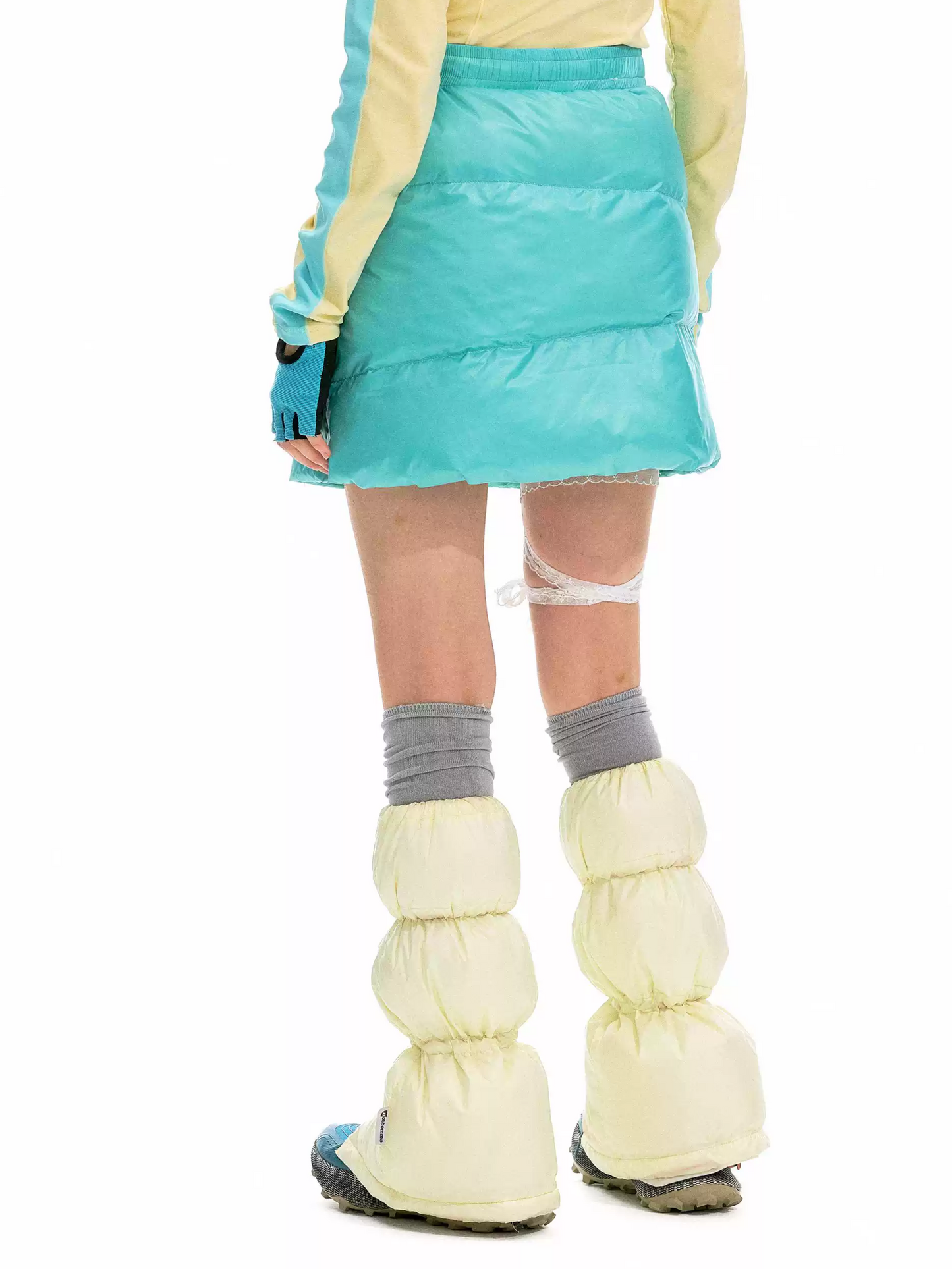 Dustbreeze - Wasserabweisende 800FP Weiße Entendaunen Thermo-Beinwärmer